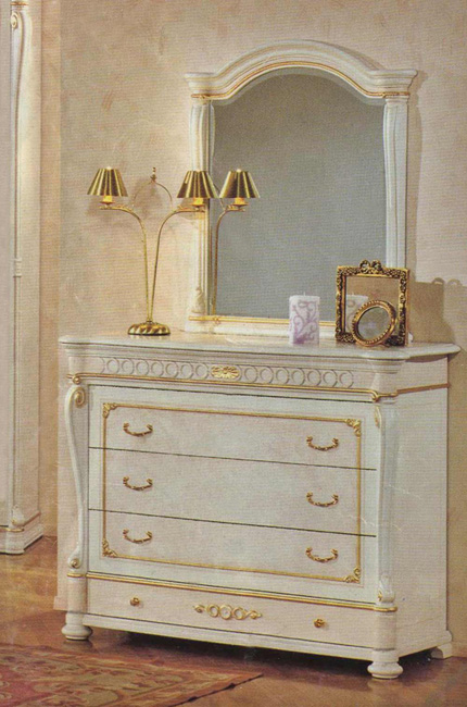 White Bedroom Furniture Set Full BS011 - Image 2